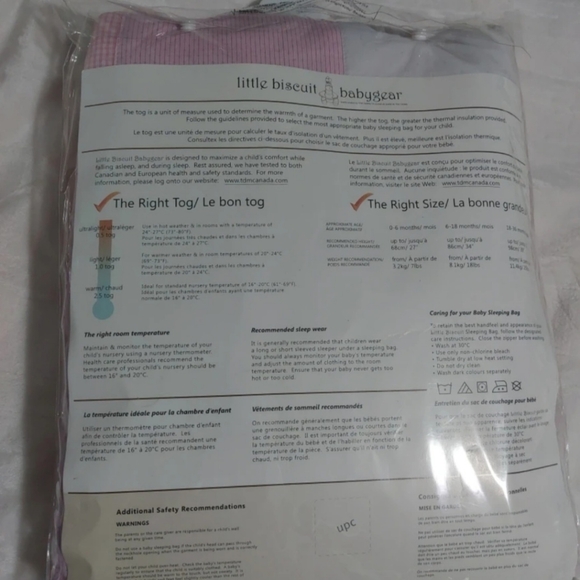 baby sleeping bag 18-36 months 2.5 tog - Picture 2 of 6